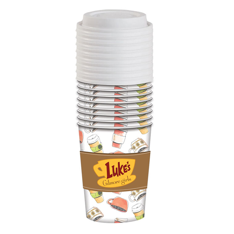 Silver Buffalo Gilmore Girls Luke's Diner Disposable Coffee Cups, Pack ...