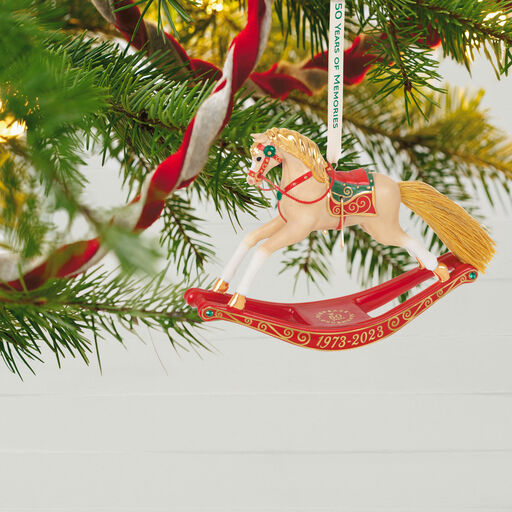 50 Years of Memories Rocking Horse Special Edition Porcelain Ornament, 