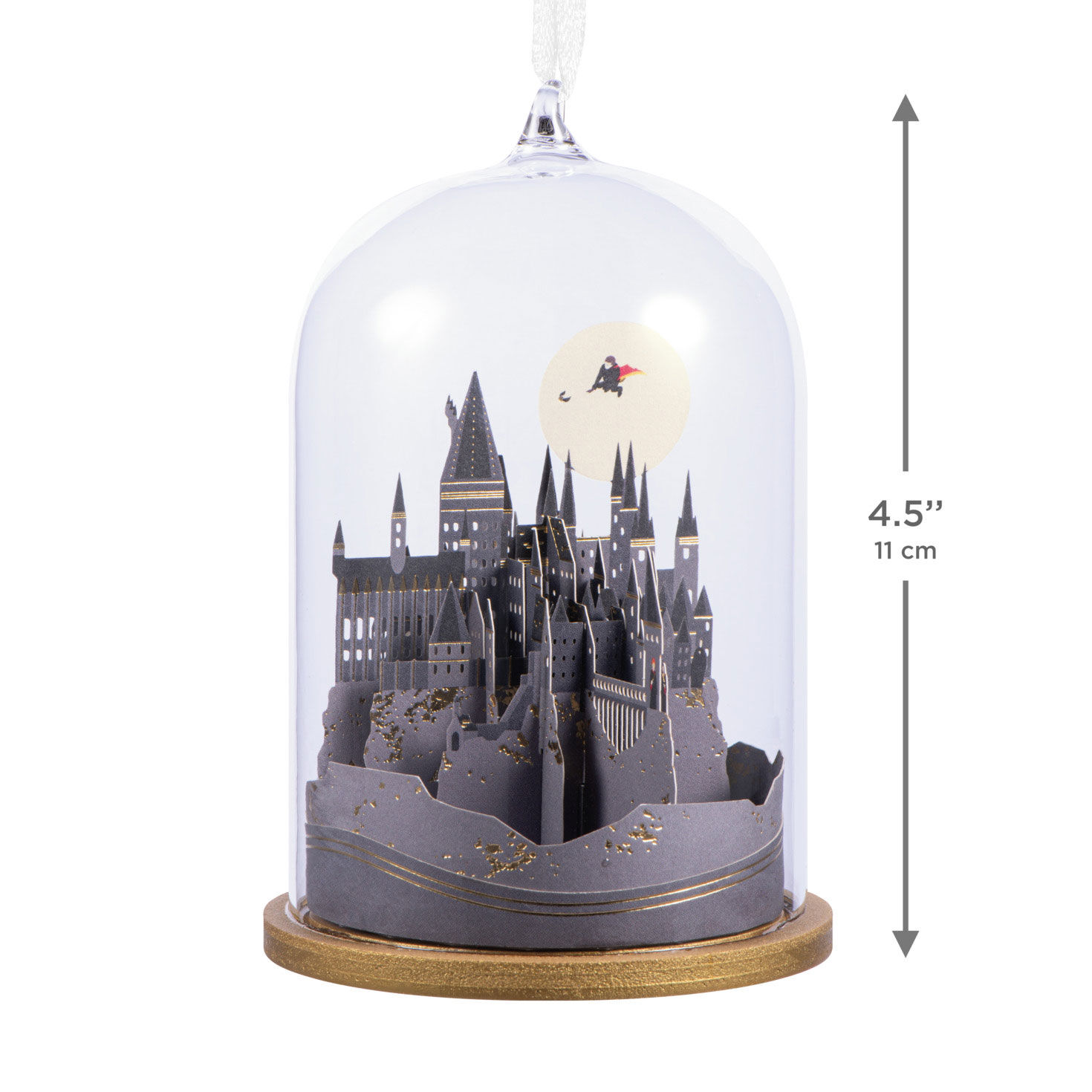 Hogwarts Castle Cloche Christmas Ornament measurement image number 3