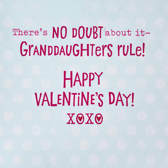 Granddaughters Rule Valentine's Day Card With Hair Barrette, , large image number 3