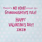 Granddaughters Rule Valentine's Day Card With Hair Barrette, , large image number 3