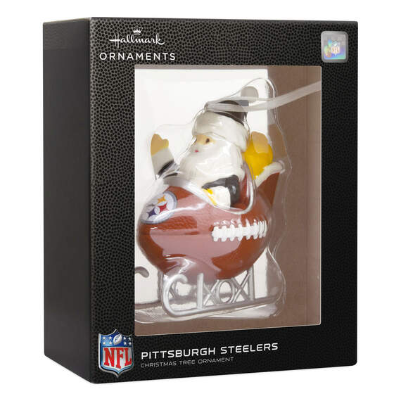 NFL Pittsburgh Steelers Santa Football Sled Hallmark Ornament, , large image number 4