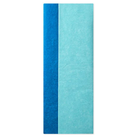 Aqua and Fiesta Blue 2-Pack Tissue Paper, 8 sheets, , large