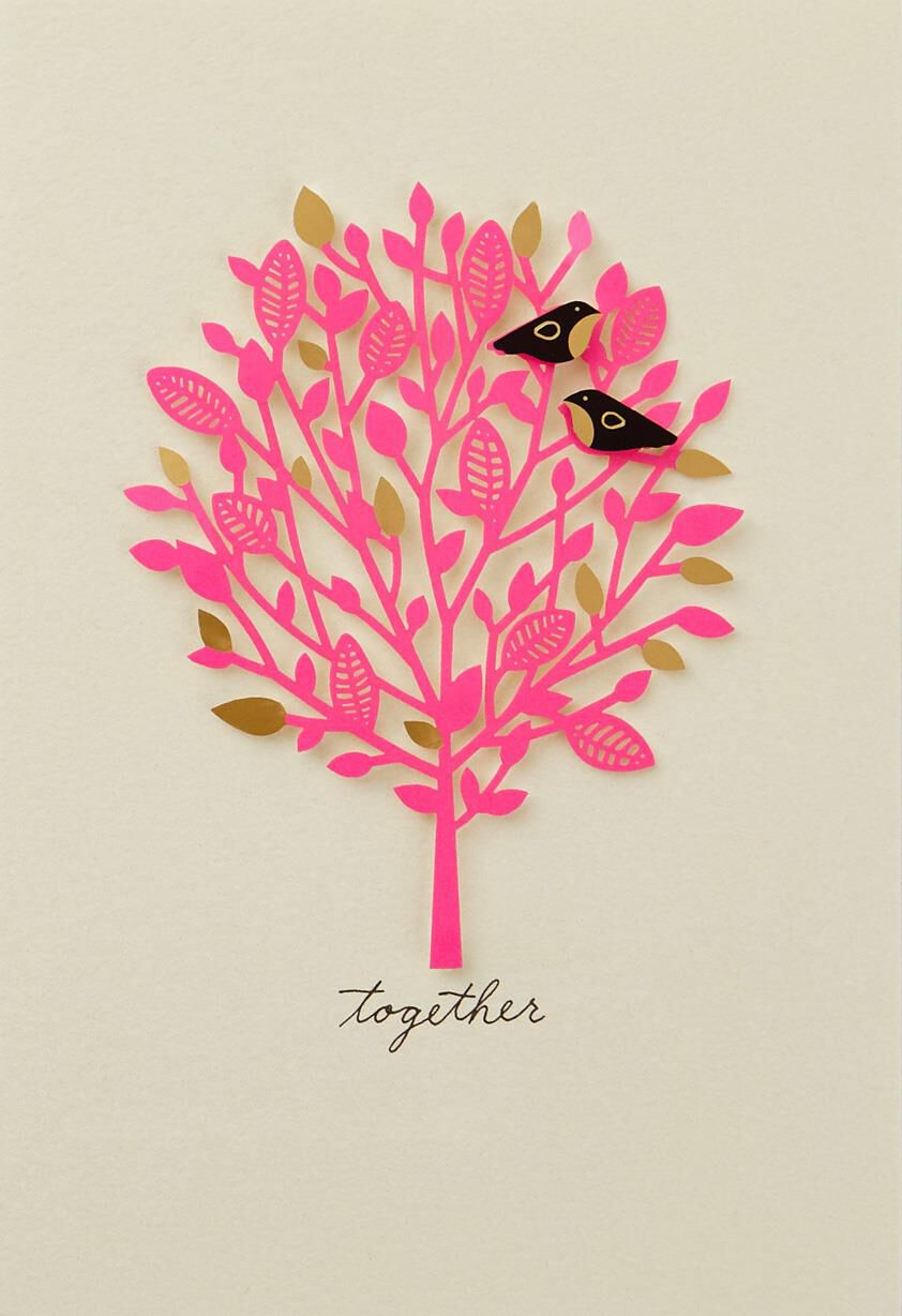 Lovebirds Together Anniversary Card
