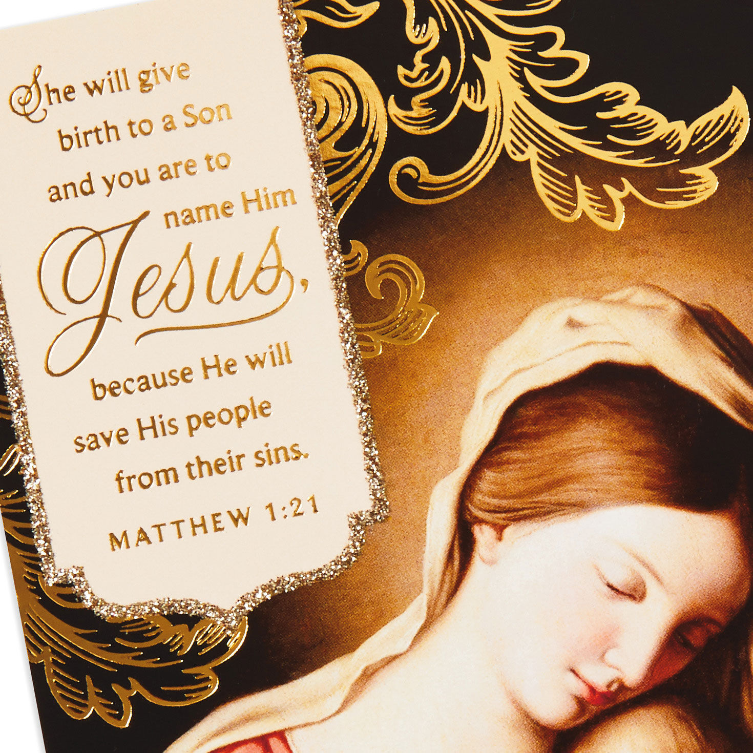 Mary and Child Religious Boxed Christmas Cards, Pack of 16, , large image number 5