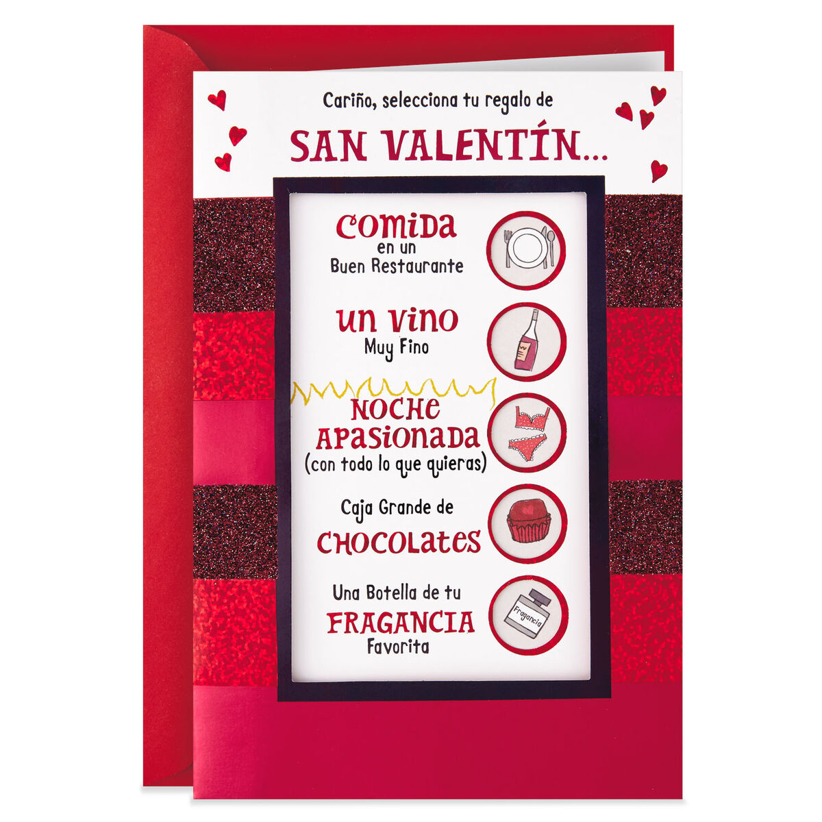 Romantic Gift Checklist Funny SpanishLanguage Valentine's