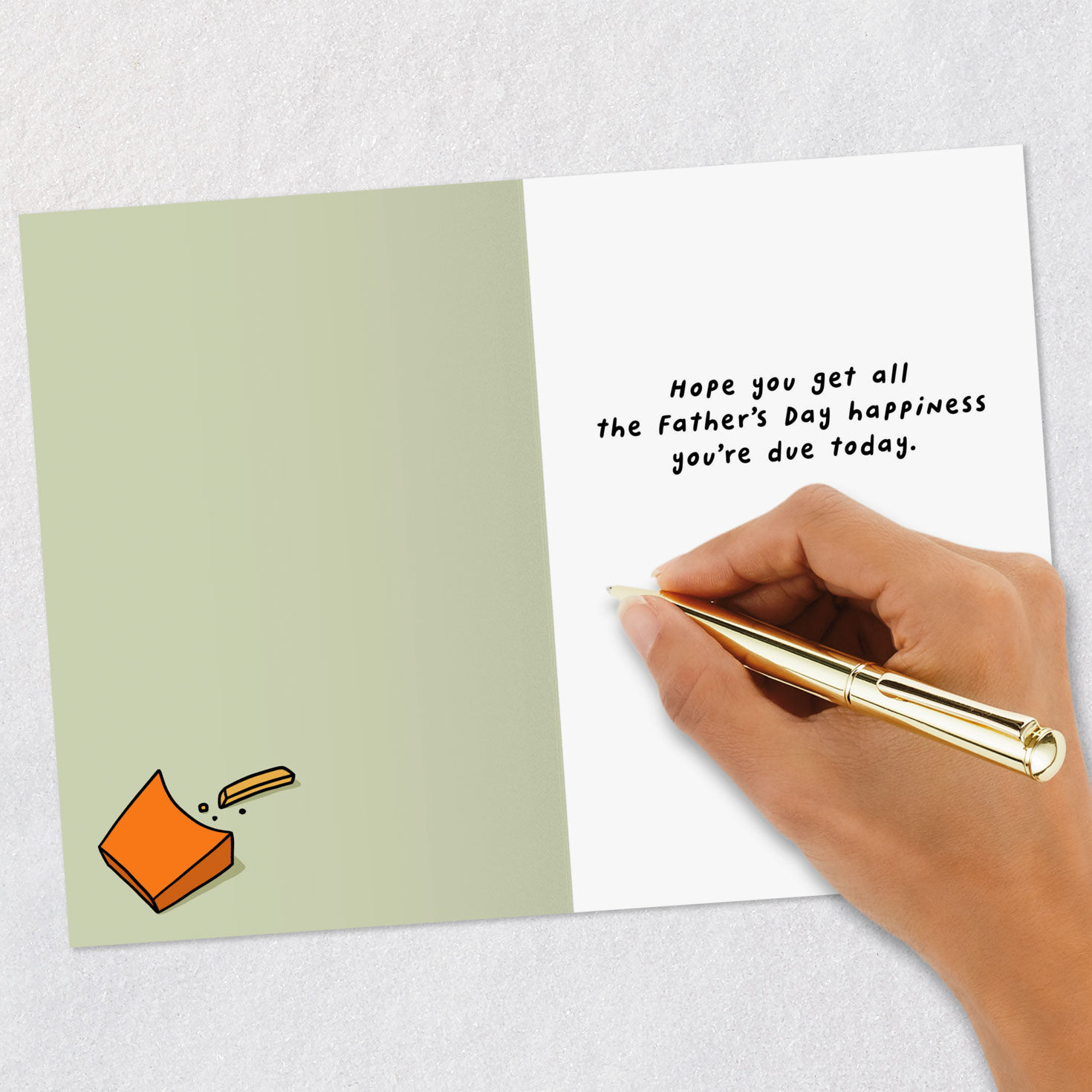 French Fry Cartoon Father's Day Card Signing card image number 6