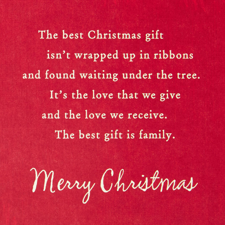 Family Is the Best Gift Christmas Card for Son and Daughter-in-Law, , large image number 2