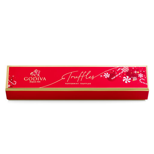 Godiva Candy Cane Truffle Flight Holiday Gift Box, 6 pieces, 