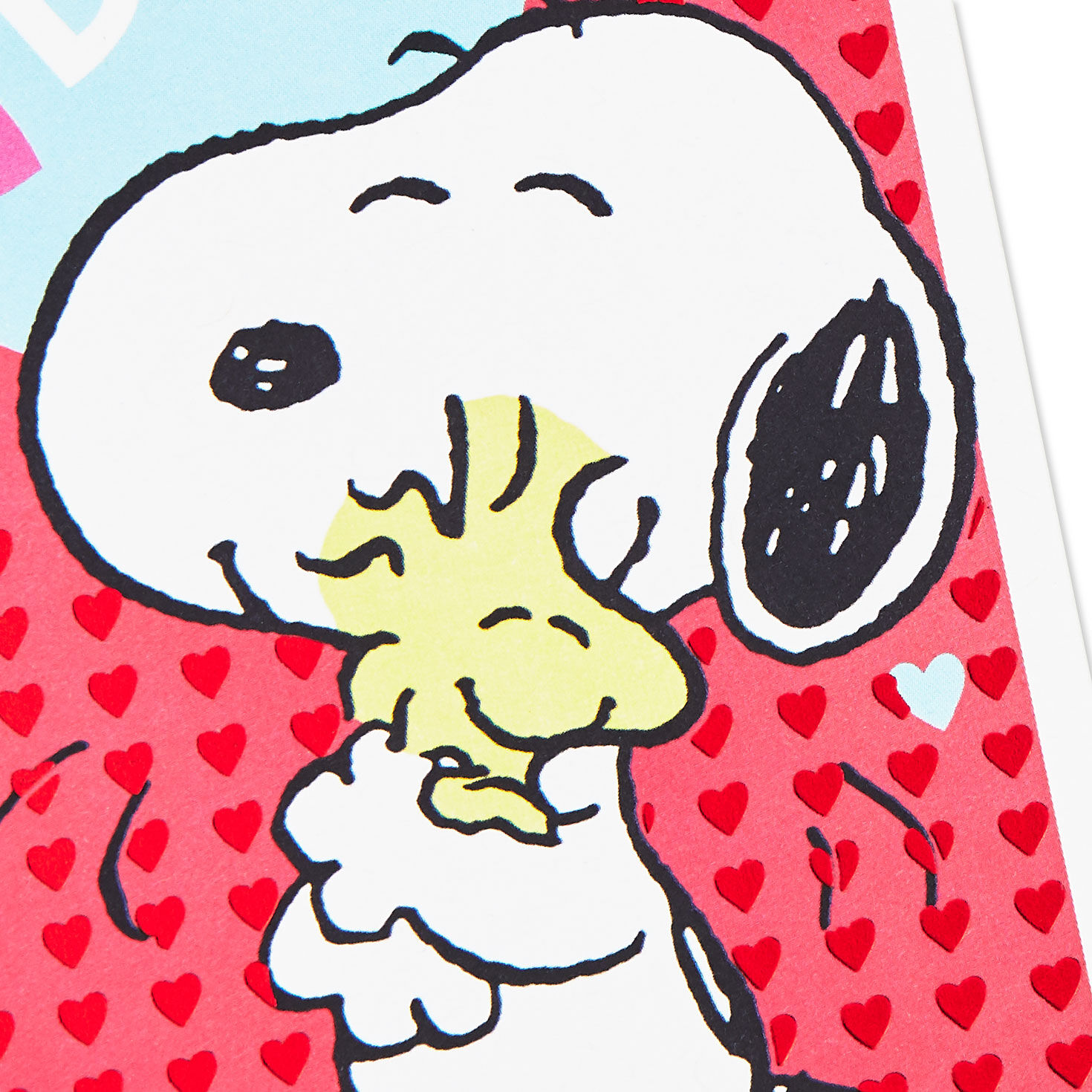 Snoopy Hugging Woodstock Valentine's Day Cards Pack Card Front Detail image number 4