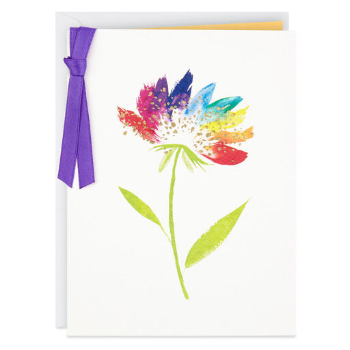 UNICEF Rainbow Flower Blank Card, 
