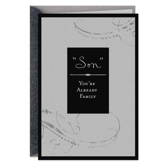 You're Already Family Wedding Card for Son-in-Law, , large image number 1