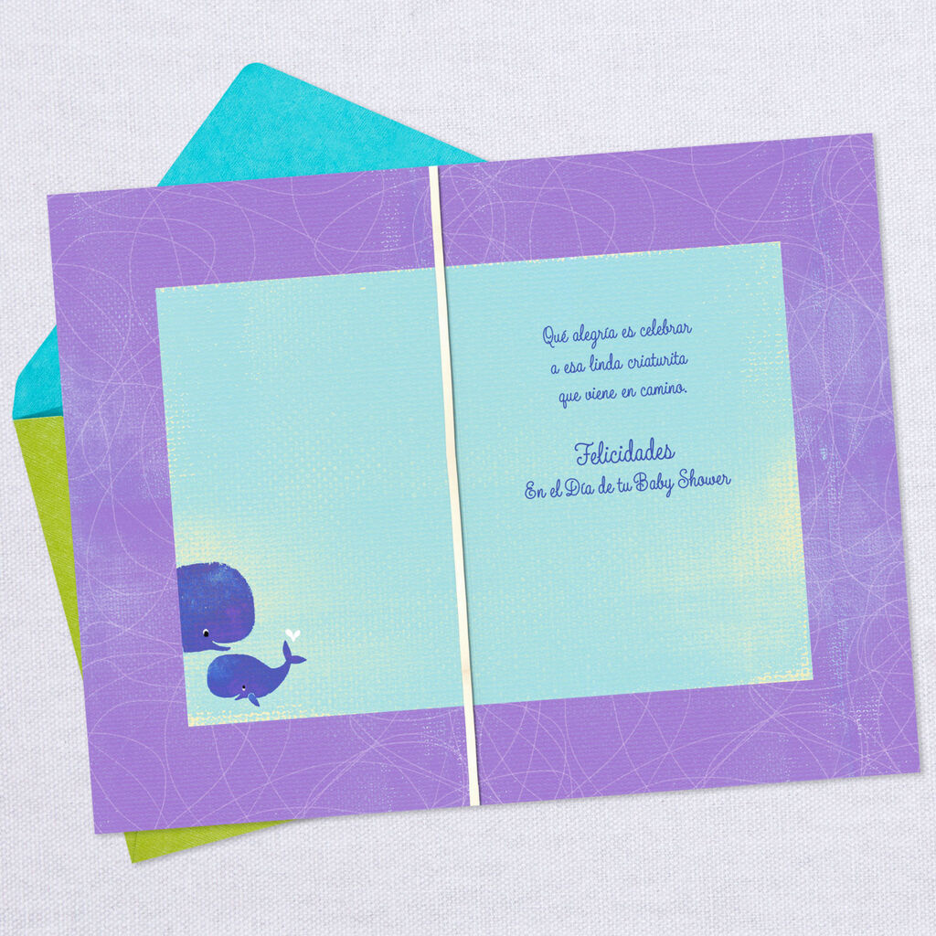 No Bigger Love Spanish Language Baby Shower Card Greeting Cards