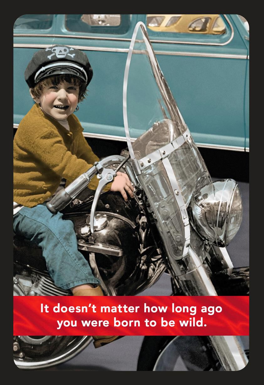 Born to Be Wild Funny Birthday Card