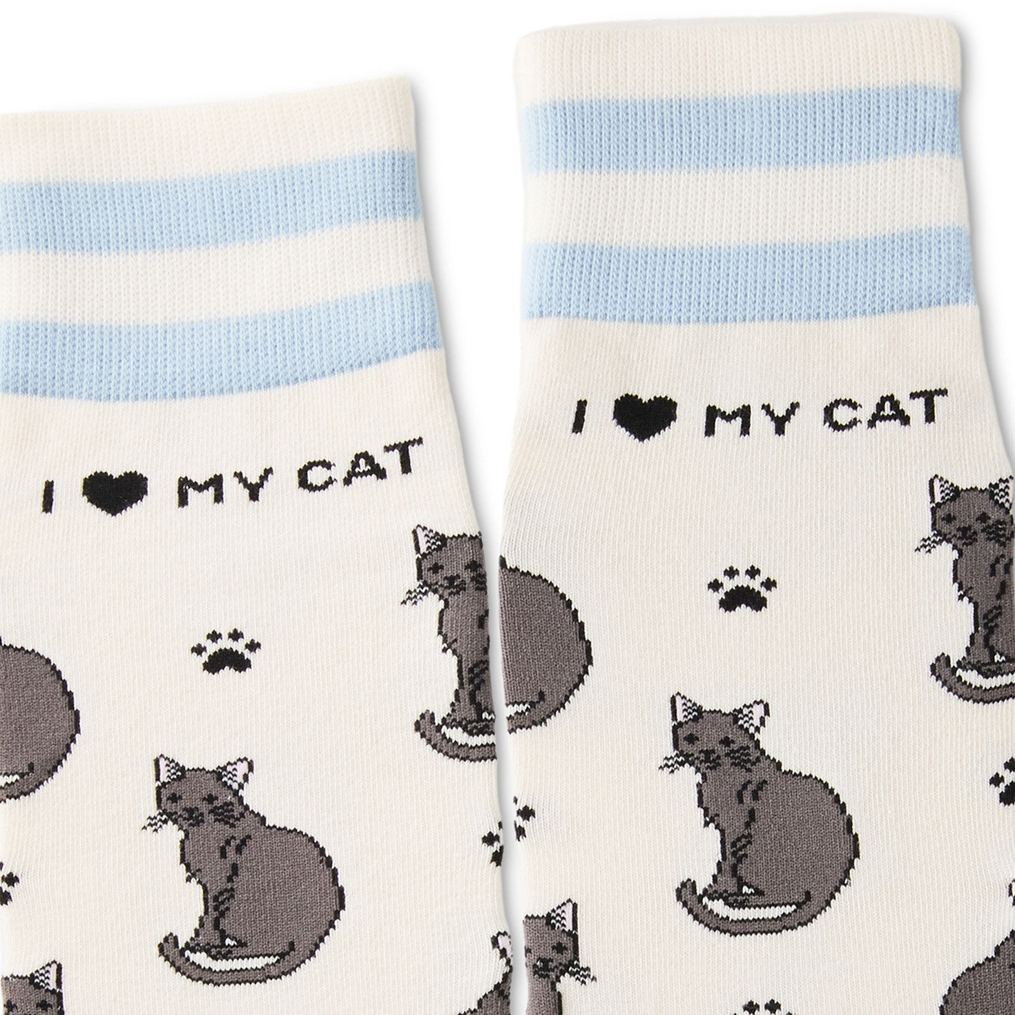 I Love My Black Cat Novelty Socks  image number 3