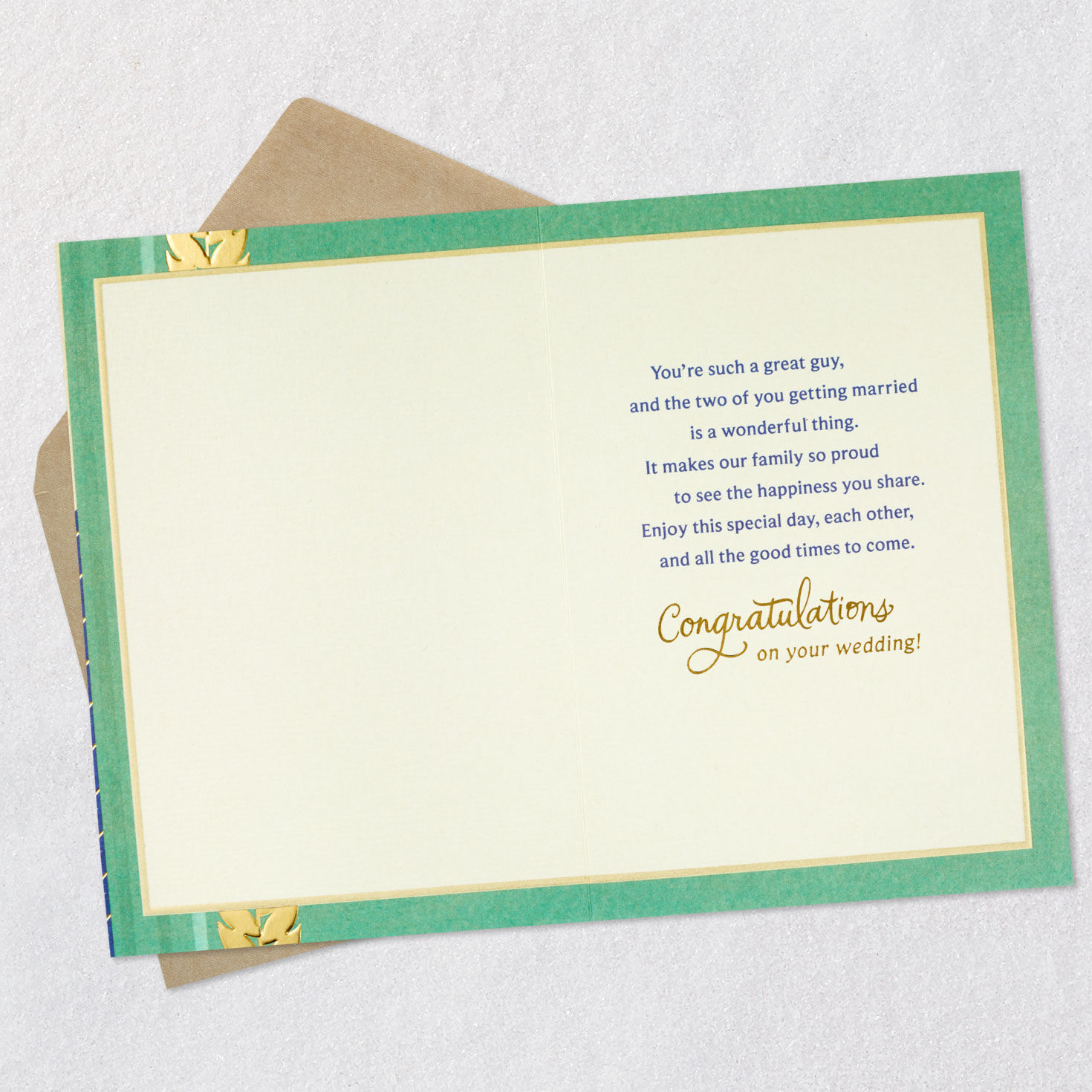 You're a Special Part of Our Family Wedding Card for Son-in-Law for only USD 3.99 | Hallmark