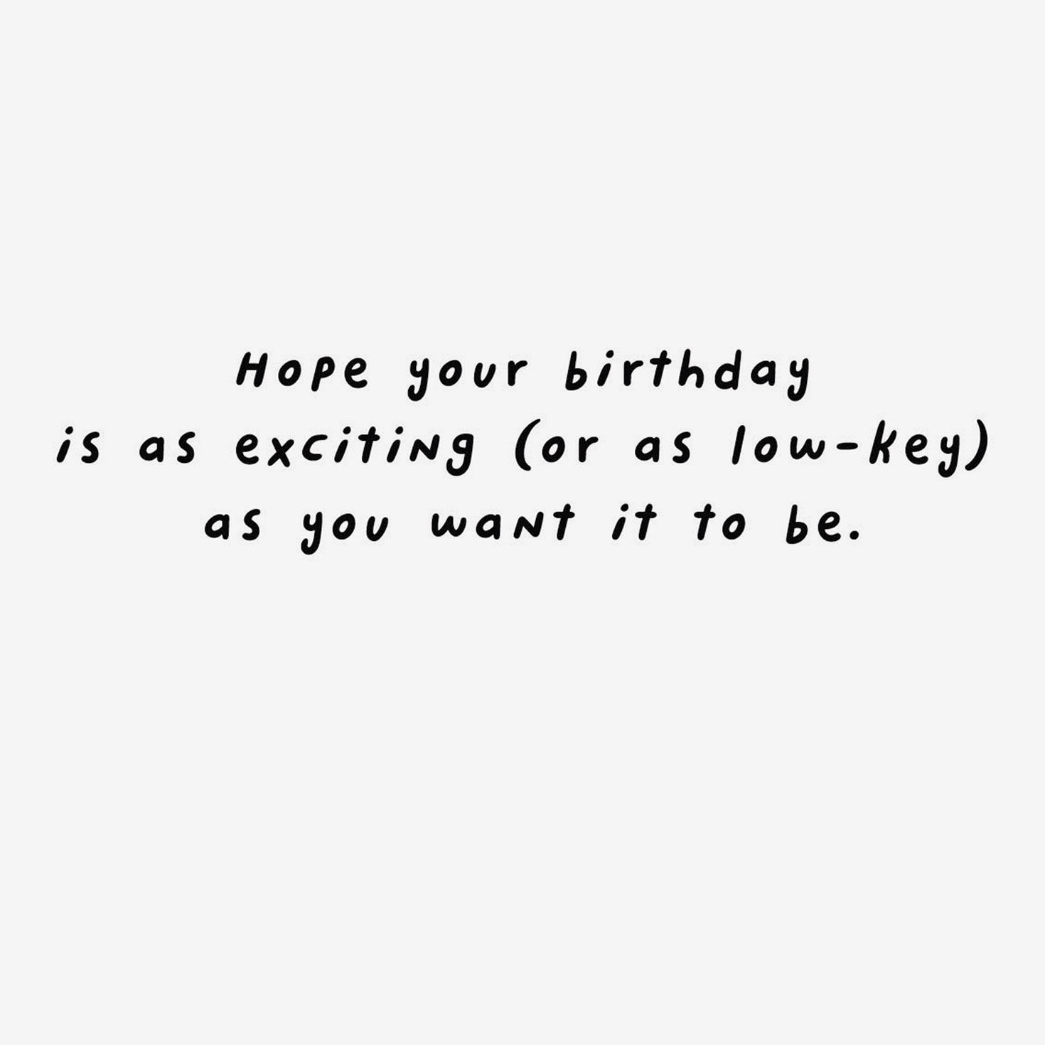 Social Anxiety Funny Birthday Card Sentiment image number 2