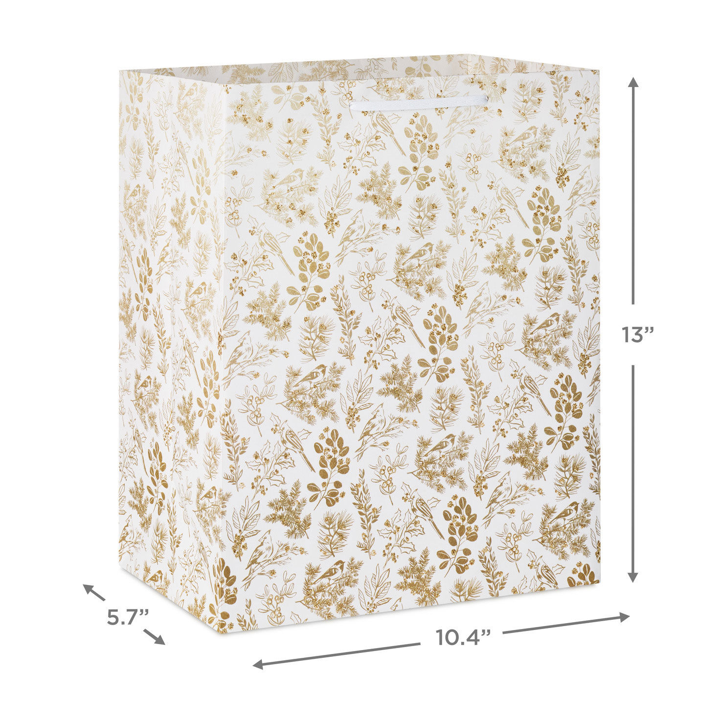 13" Birds and Botanicals Large Holiday Gift Bag for only USD 4.49 | Hallmark