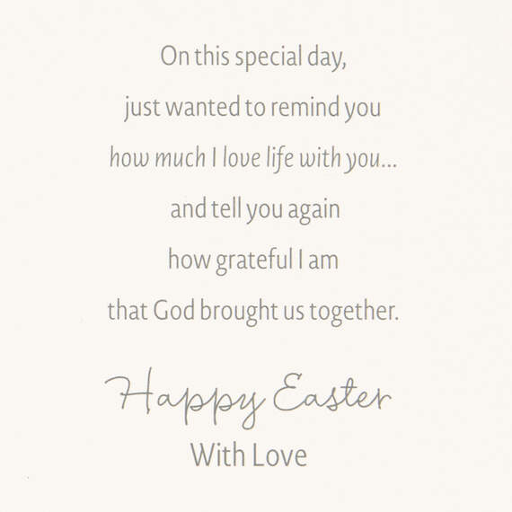 I Love Life With You Religious Easter Card, , large image number 2