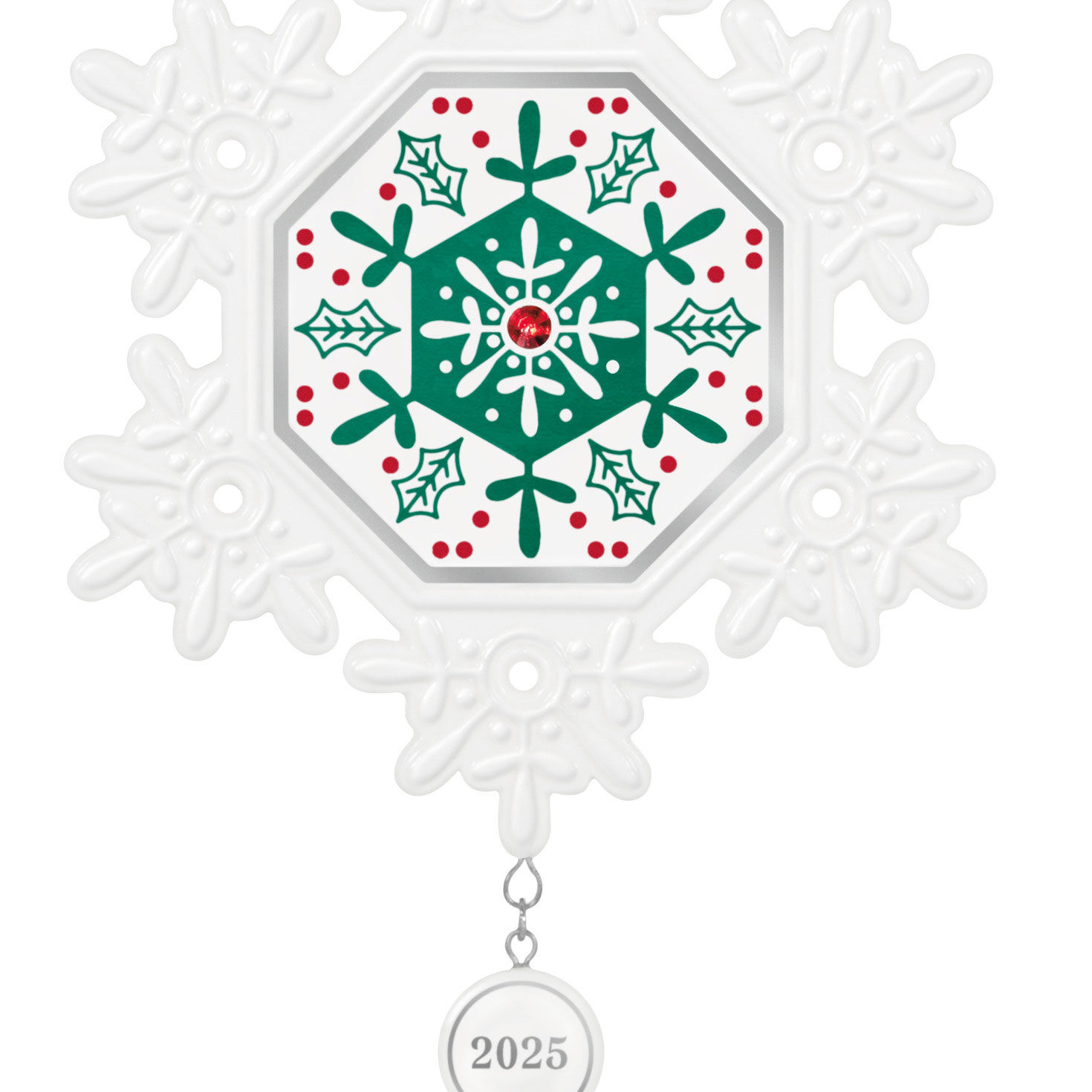 Snowflake 2025 Keepsake Ornament closeup view image number 5