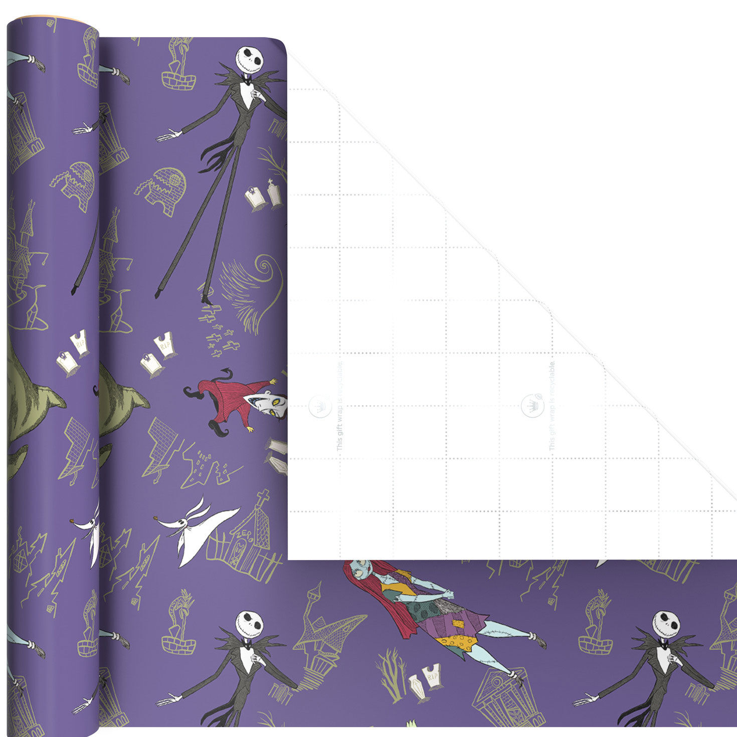 The Nightmare Before Christmas Mini Gift Wrap Rolls Wrap Square image number 5
