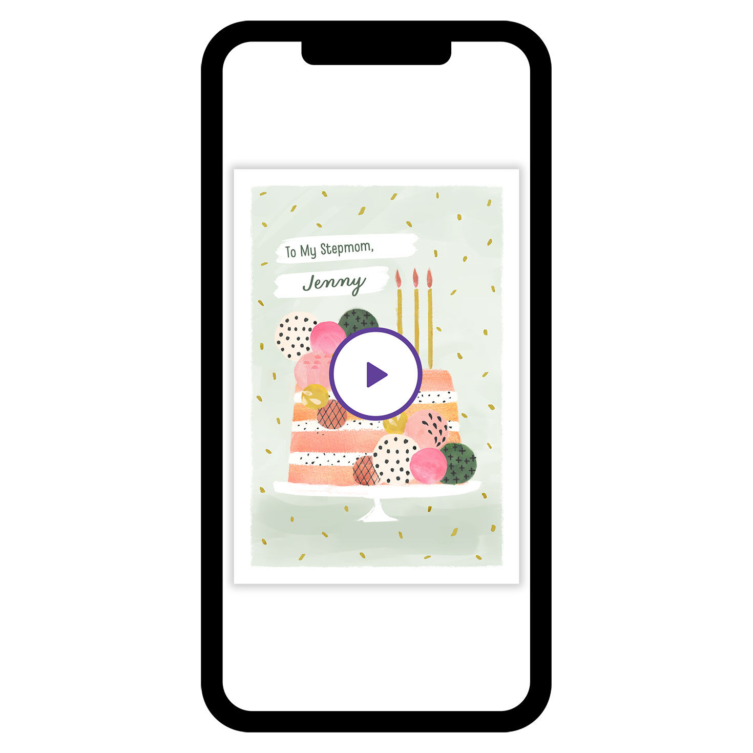 Pretty Pink Cake Birthday eCard