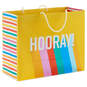 7.7" Hooray on Yellow Medium Horizontal Gift Bag, , large image number 1