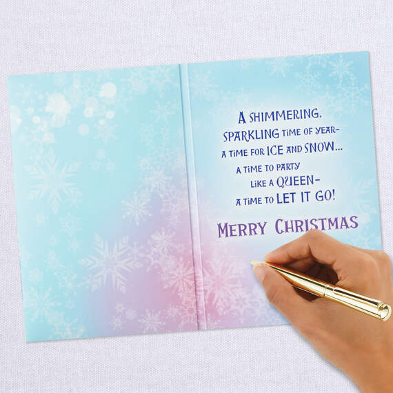 Disney Frozen Let It Go Musical Christmas Card With Light, , large image number 6