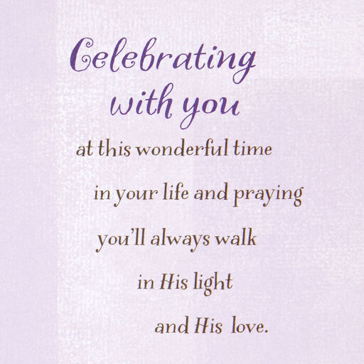 Blessings for You Religious Confirmation Card for Goddaughter, 