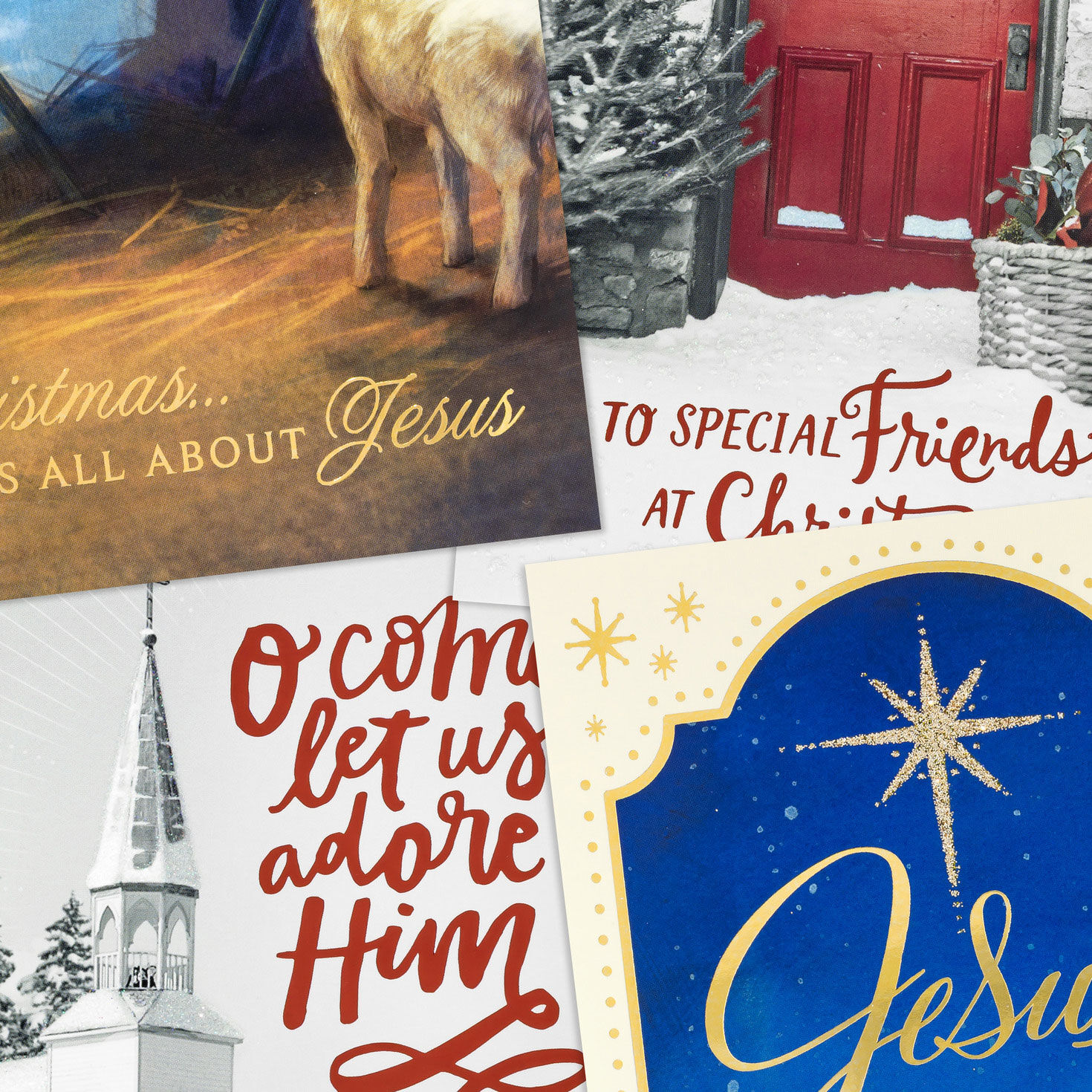 Traditional Art Christian Christmas Card Assortment Cover Detail image number 5