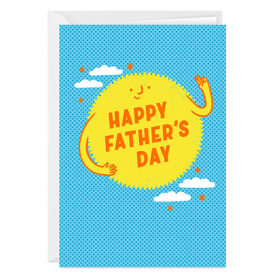 Happy Sun in the Sky Folded Father's Day Photo Card, , large image number 1
