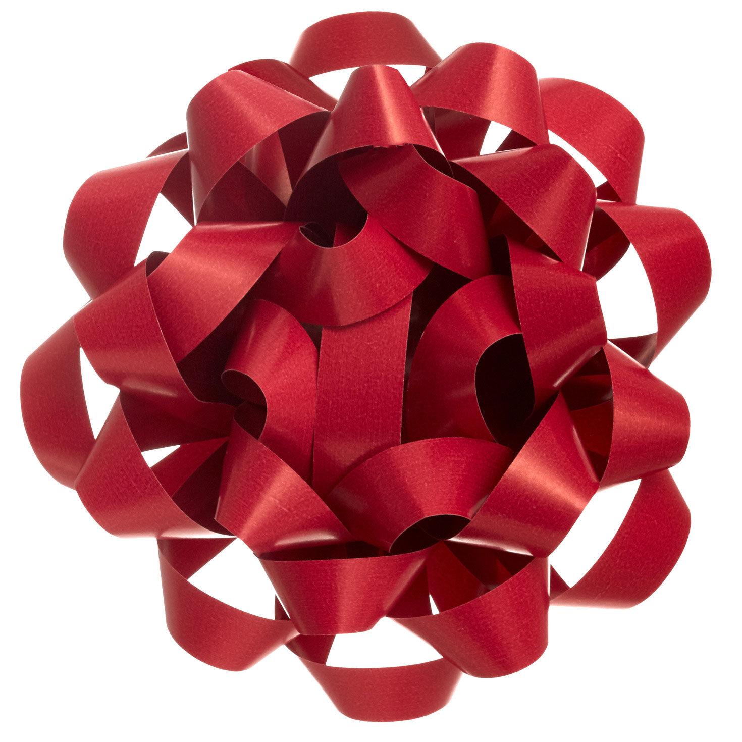 4.6" Bright Red Paper Gift Bow