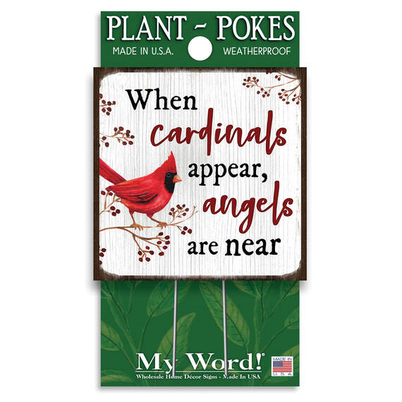 My Word! Cardinal Garden Sign, 4x4, , large image number 2