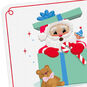 Santa Claus in Gift Box Christmas Card for Kids Card Front Detail image number 4