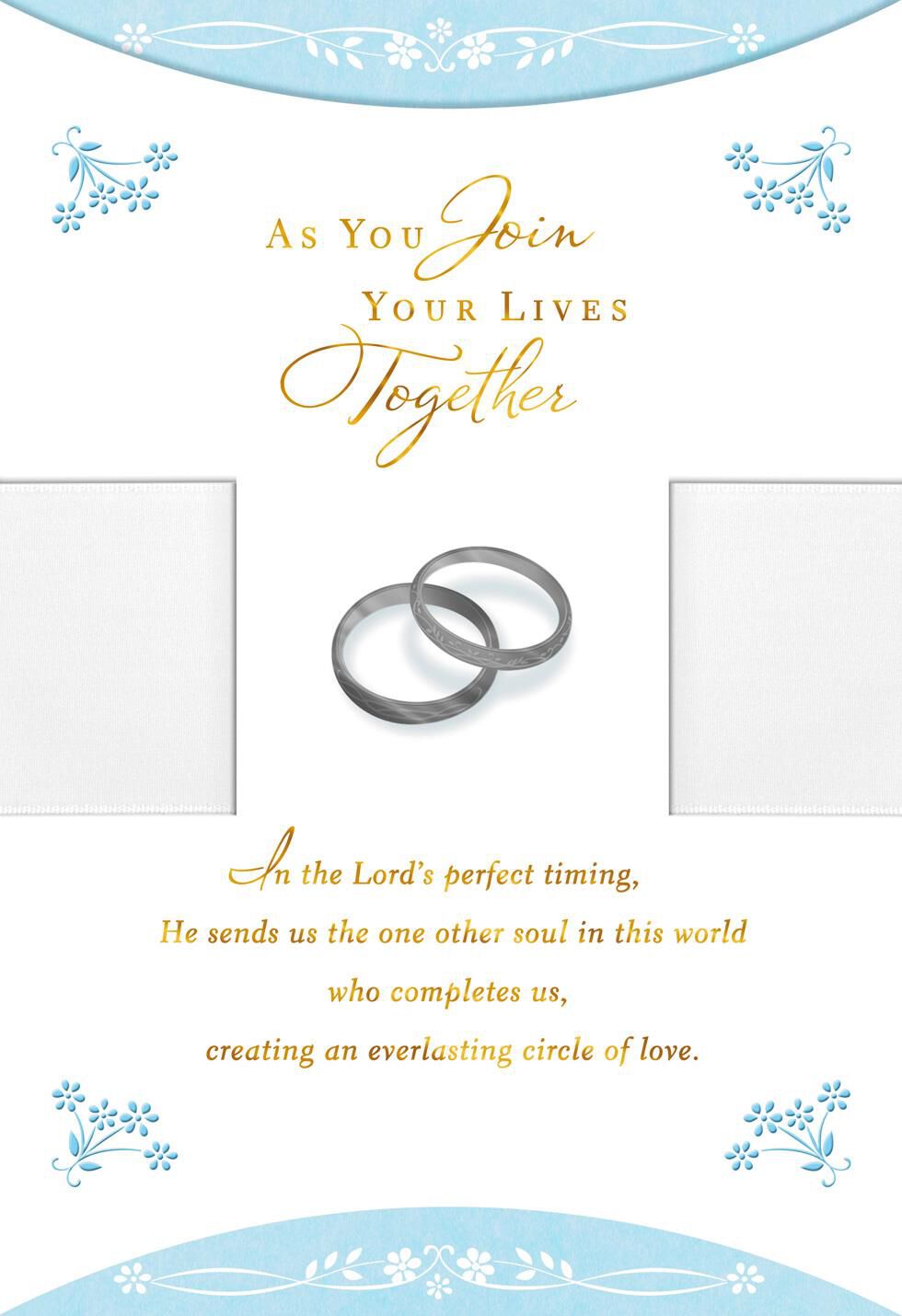 You Are Blessed Religious Wedding Card