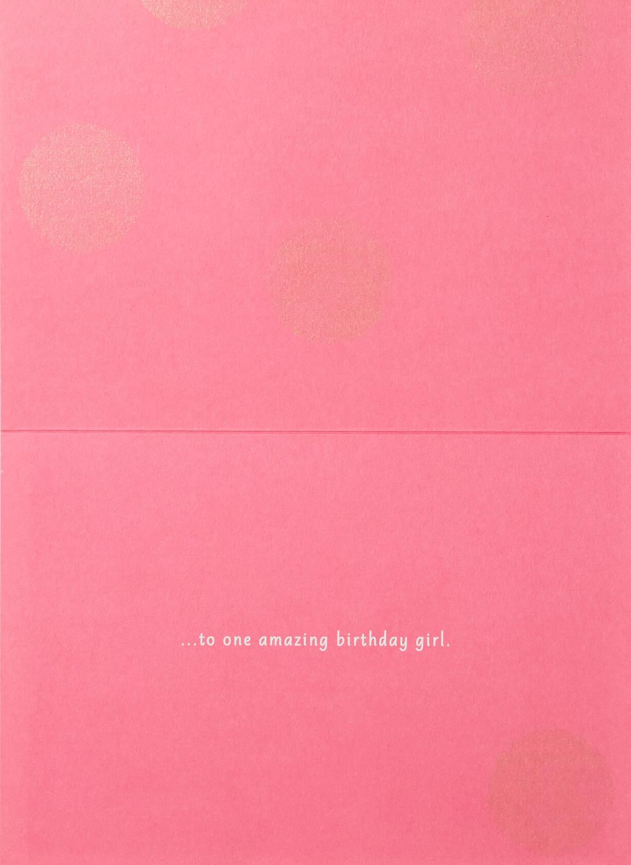 Amazing Girl Gift Tag Birthday Card