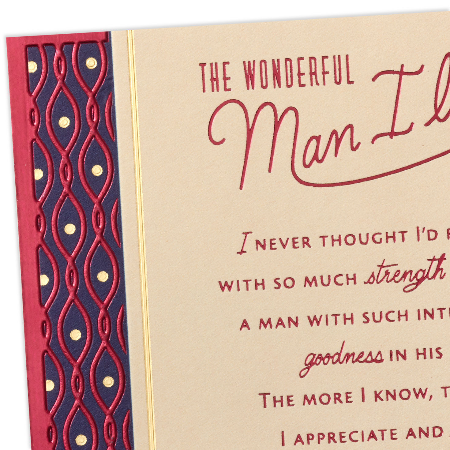 The Wonderful Man I Love Birthday Card - Greeting Cards | Hallmark