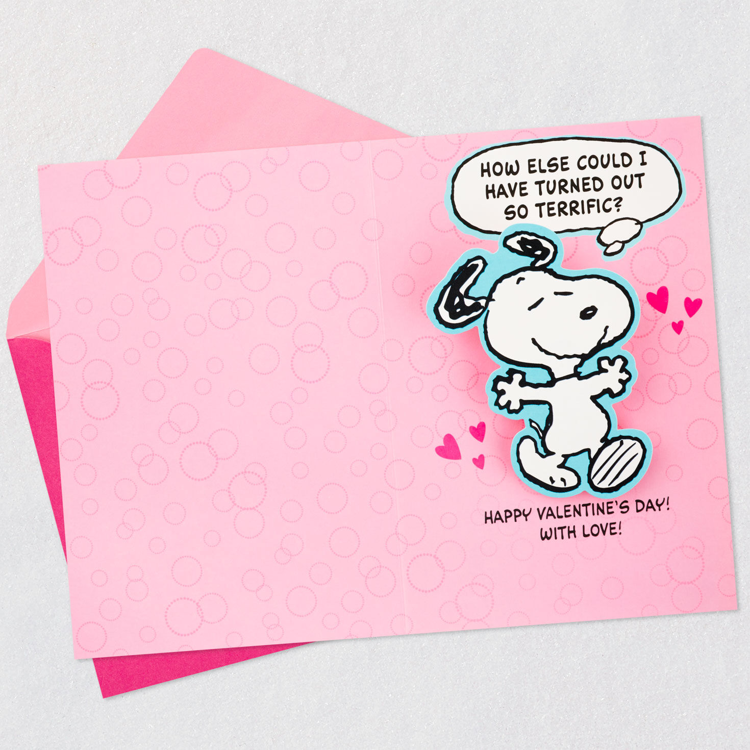 Snoopy Best Mom Funny Pop-Up Valentine's Day Card  image number 2