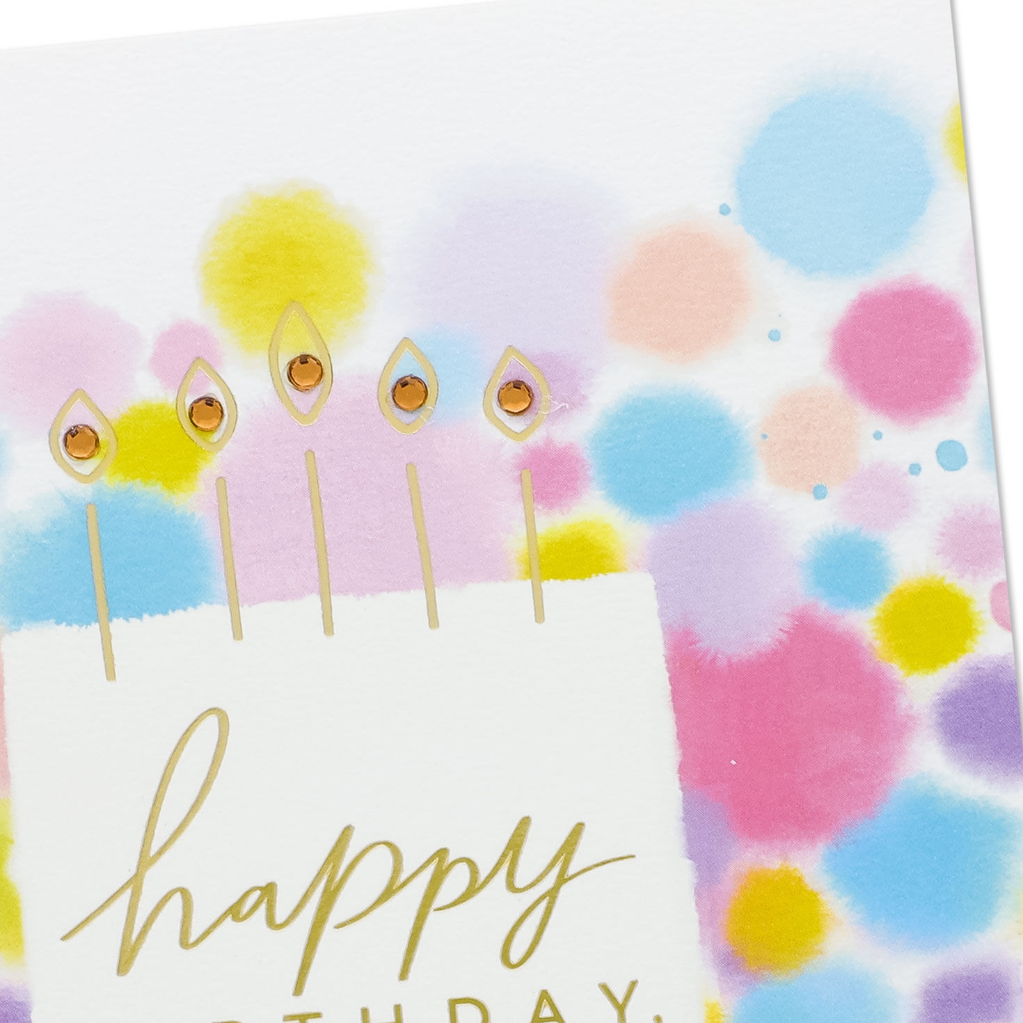 Geometric Cake Birthday Card for Mom Card Front Detail image number 5