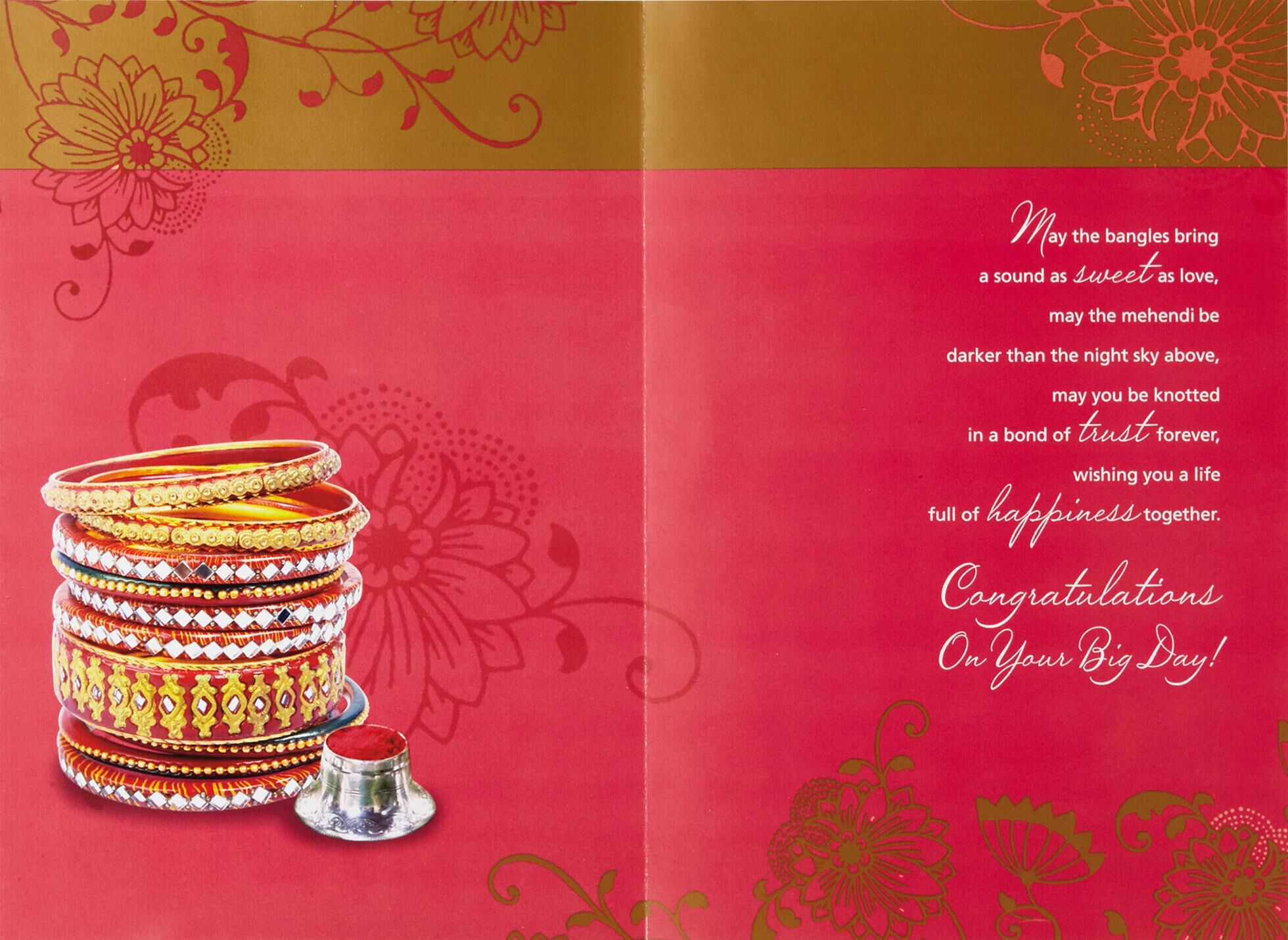 Warm Wishes Wedding Card