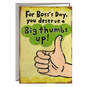 Big Thumbs Up Funny Boss's Day Card, , large image number 1