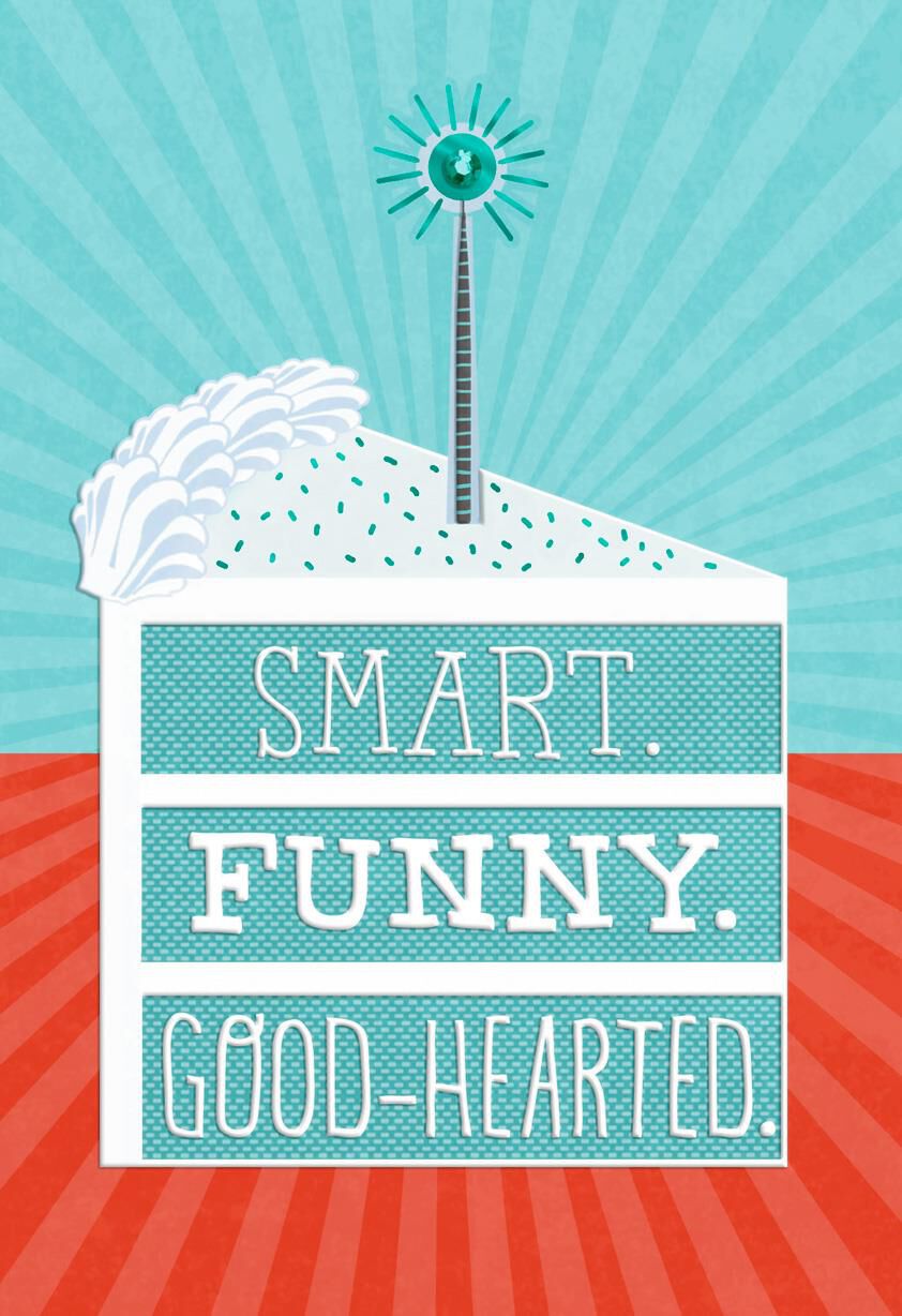 Smart, Funny, Good-Hearted Birthday Card for Son