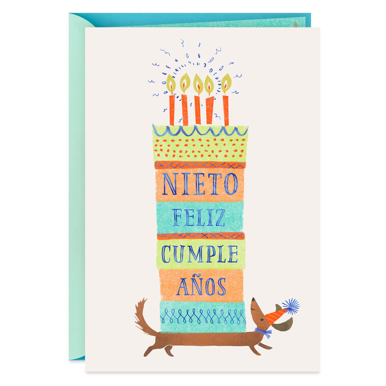 Only the Best Spanish-Language Birthday Card for Grandson