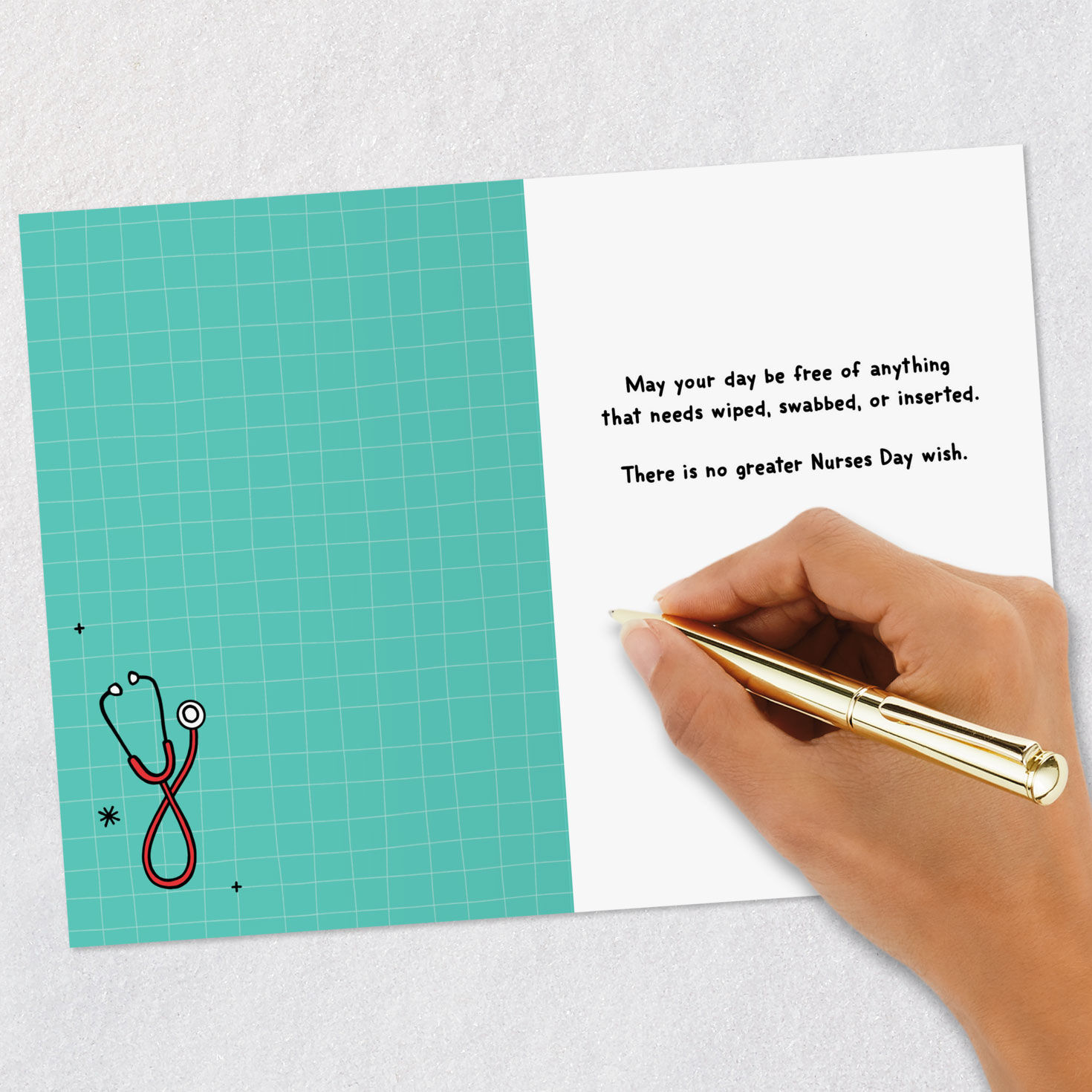 Healthcare Items Funny Nurses Day Card Signing card image number 6