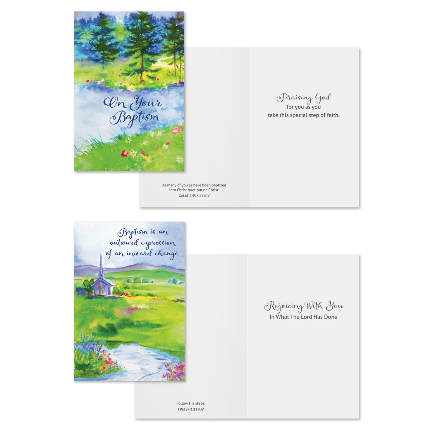 Step of Faith DaySpring Baptism Cards Assortment Card Front with Sentiment image number 4