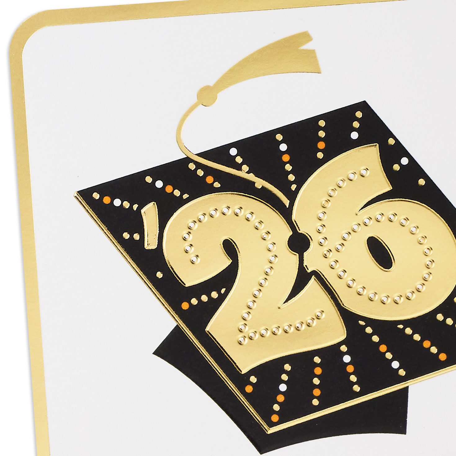 Decorated Mortarboard Cap 2026 Graduation Card Card Front Detail image number 4