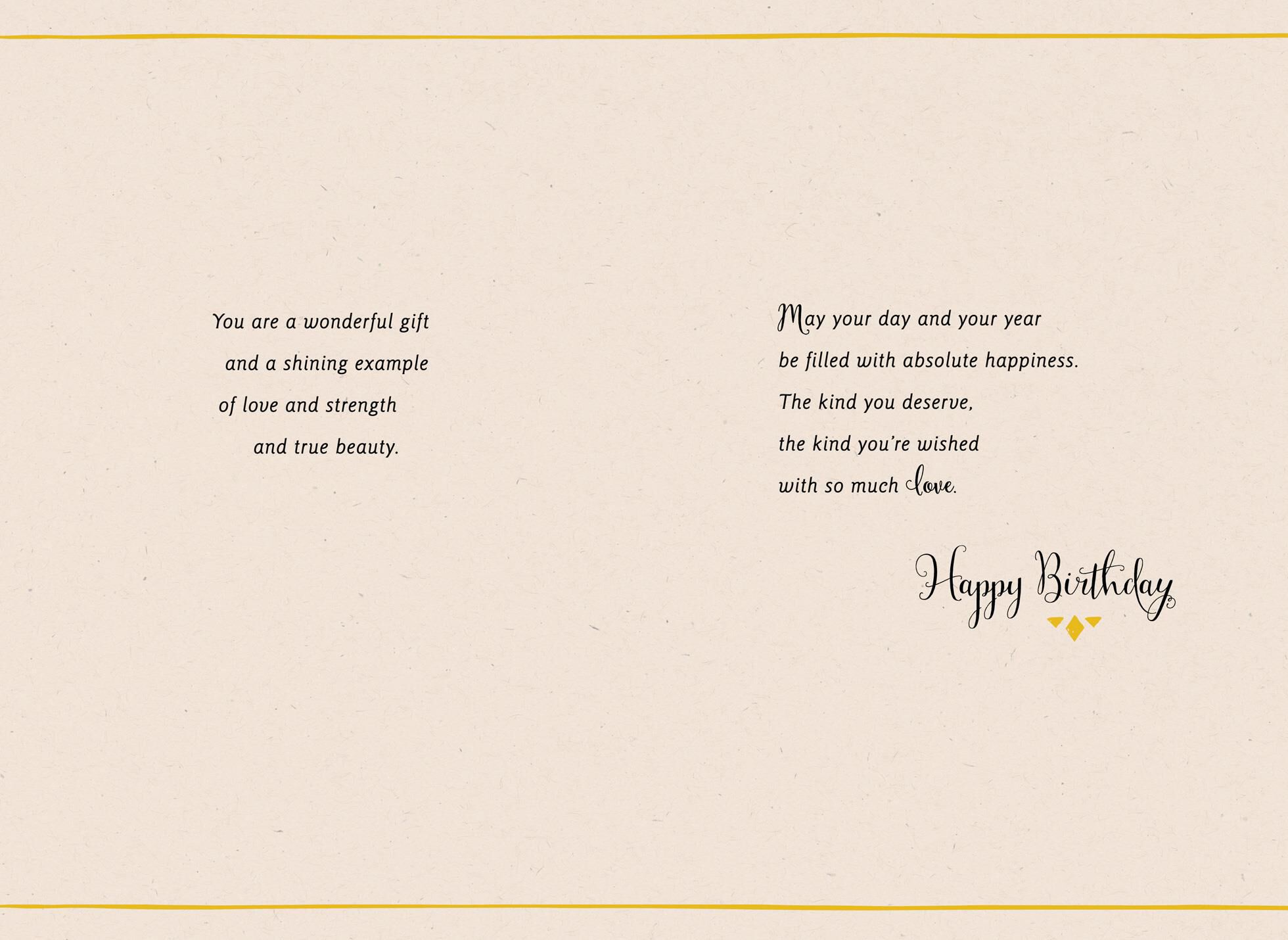 Mama, You Are a Wonderful, Shining Example Birthday Card