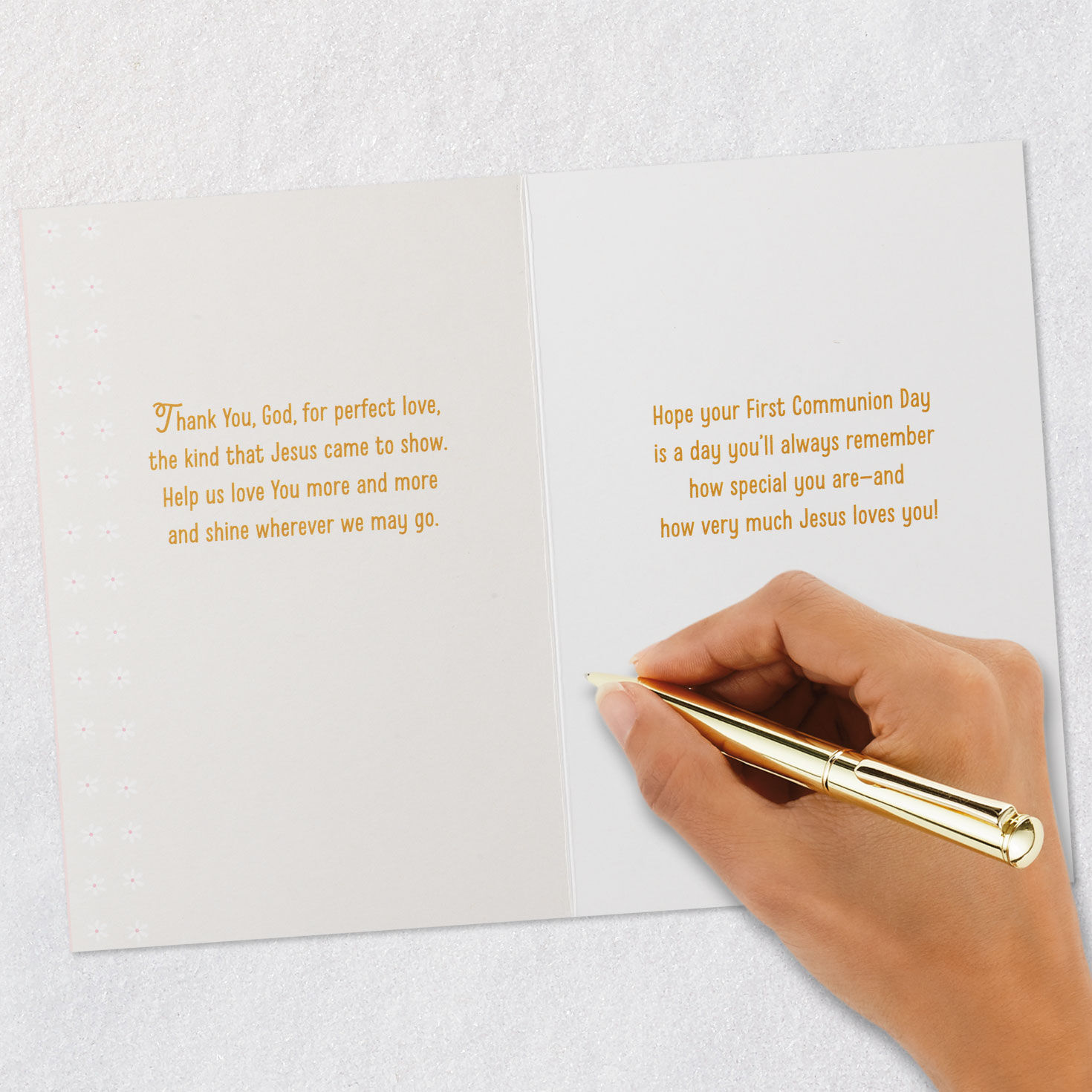 Jesus Loves You First Communion Card for Goddaughter, , large image number 7