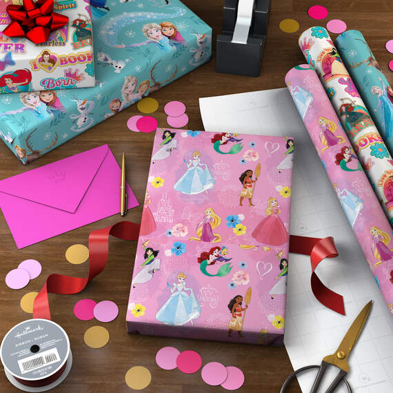 Disney Frozen and Disney Princesses Wrapping Paper Assortment, 60 sq. ft., , large image number 3