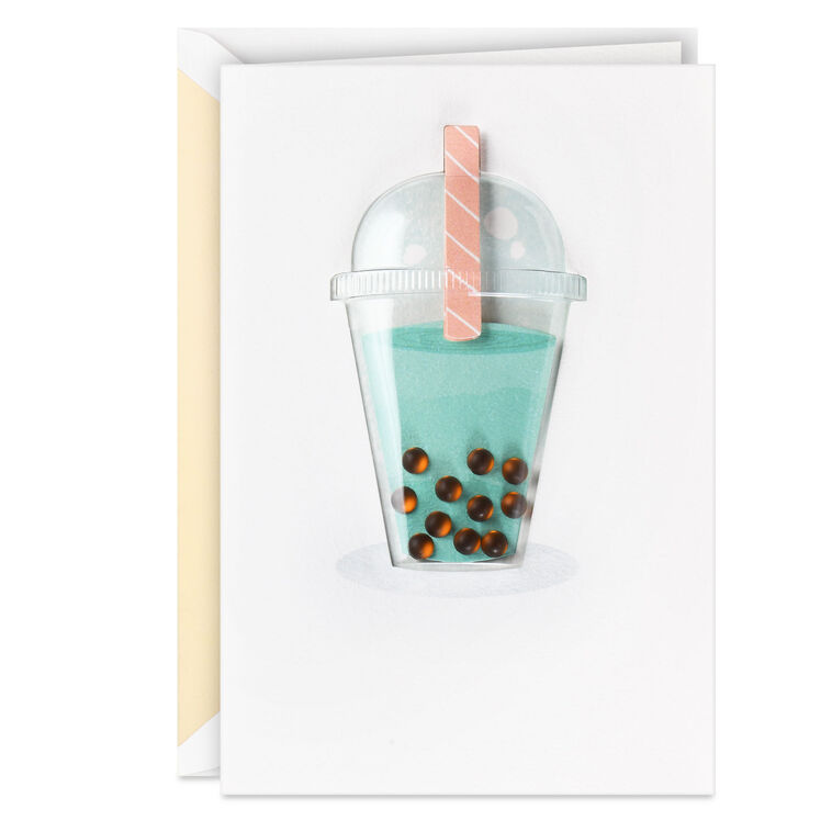 Bubble Tea Blank Card, , large image number 1